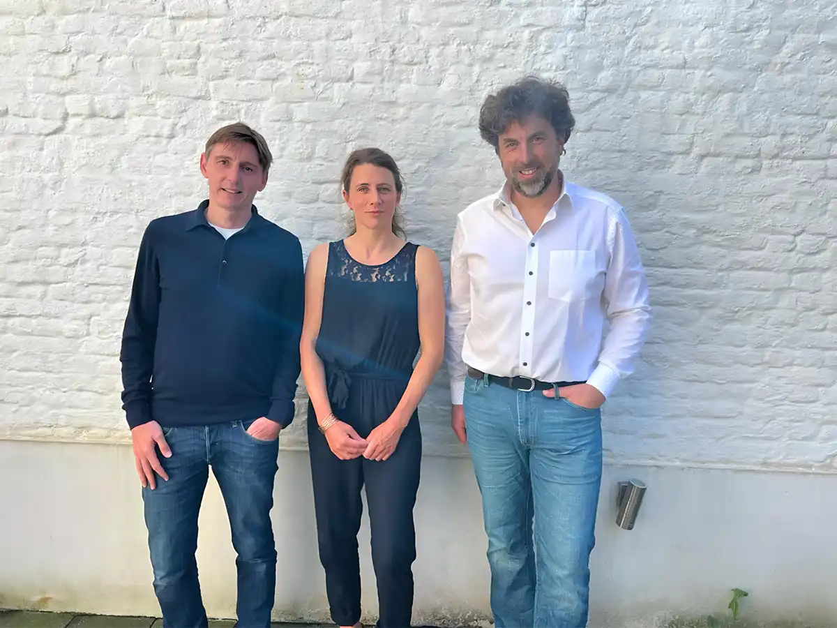 Cédric Le Blévennec, Fanny Hellebaut et Ismaël Daoud